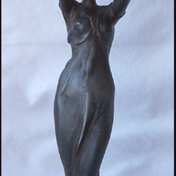Lucien Alliot maiden candle holder 