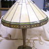 Old Brass Slag Table Lamp