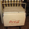 RARE WHITE METAL COCA COLA COOLER 40'S-50'S
