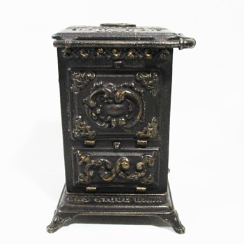 Cast Iron Gas Stove Bank - Toys