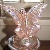 Pink Butterfly Alighting on Branch, Fenton, from AmberRose! : ) 