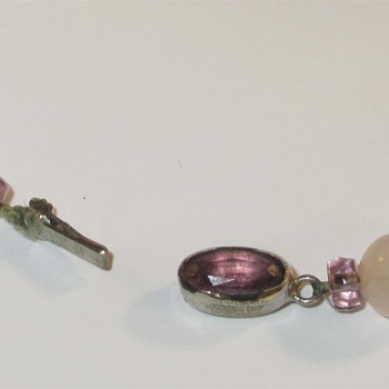 necklace with vintage clasp.