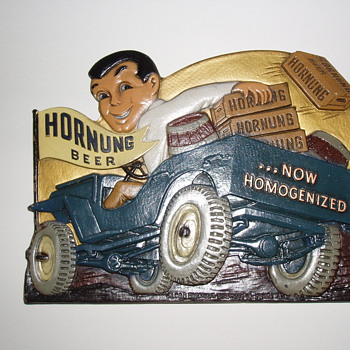 Hornung Beer Composition Sign 1940's - Advertising