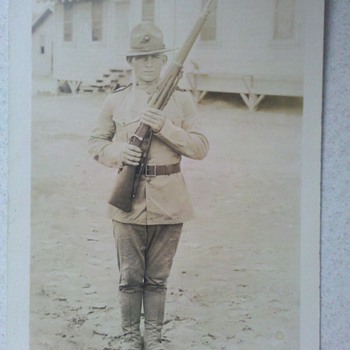 WWI era USMC Marine Corps RPPC super nice!