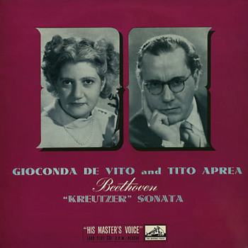 HMV ALP 1319 - Beethoven - Sonata No. 9 - Gioconda De Vito - Tito Aprea - Records