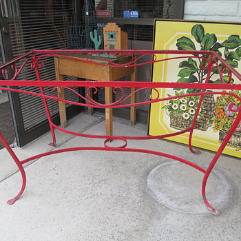 Favorite Garden Table Conversion with Typesetters California Job Cases - Furniture