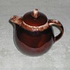 Hull Pottery Brown-drip Coffee Pot