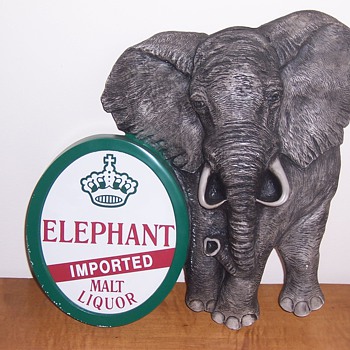 Elephant Malt Liquor sign  - Signs