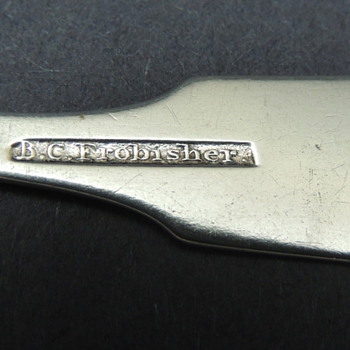 Set of Six Coin Silver Spoons B.C. Frobisher