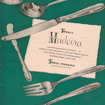 1950 Towle Sterling Advertisement - Madeira