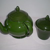 Antique teapot with side handle Made in England