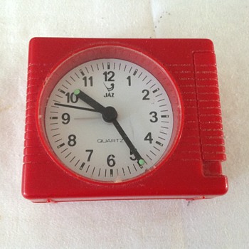 1970's-1980's French Jaz travel alarm clock. - Clocks