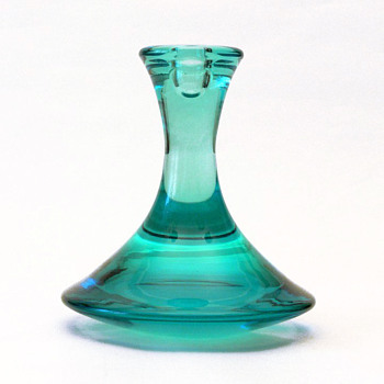 Laguneblaa candleholder, Per Lütken (Holmegaard, 1963) - Art Glass