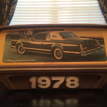 1978 Bill Blass edition Continental Mark V/ Dealer sign - Advertising