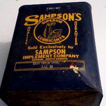 Sampson Oil Can - Petroliana