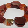 Antique Carved Agate Flexible Bracelet