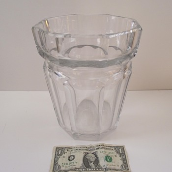 My Huge Vintage Baccarat Vase/Ice Bucket! - Art Glass