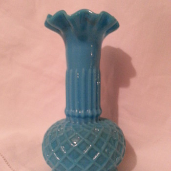 Victorian Blue Milk Glass - French (Portieux) 1890's?