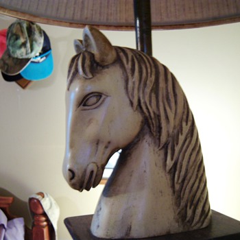 Horse Lamp (pair) Want to know value/origin - Lamps