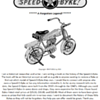 Writing the Speed-O-Byke history.