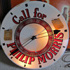 CALL FOR PHILLIP MORRIS CLOCK WITH SPINNER