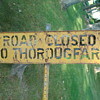 Road Closed Sign