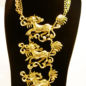 Vintage Triple Qilin Breastplate