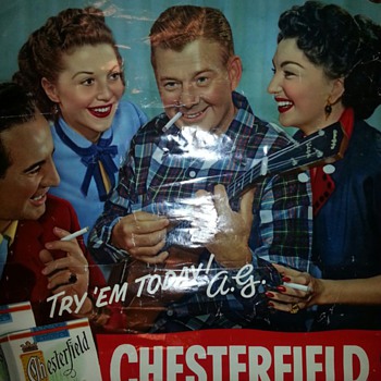 Chesterfield Advertising poster with Arthur Godfrey