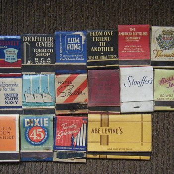 17 matchbook collection - Tobacciana