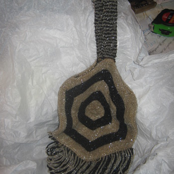 Antique Beaded Art Deco Handbag, 1920's - Bags