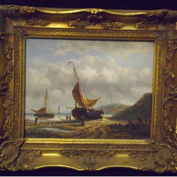 Oil painting on artist board