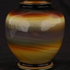 QUEZAL ART GLASS LAMINATED AGATE VASE, circa 1918