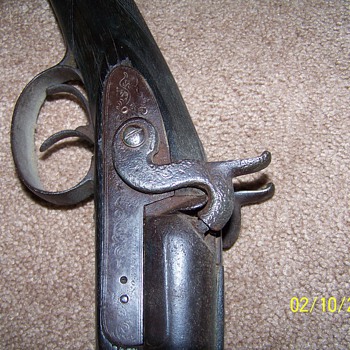 S Thornton Double Barrel Muzzleloading shotgun