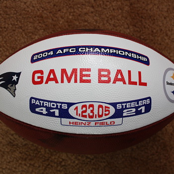 2004 AFC Championship Game Ball