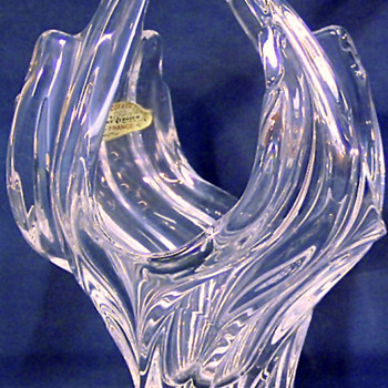 Art Verrier French crystal vase - Art Glass