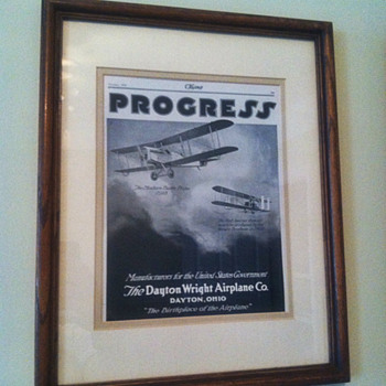 1918 Flying Magazine Advertisement and Cover Page - Paper