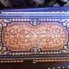wooden jewlery box very ornate with inlay 