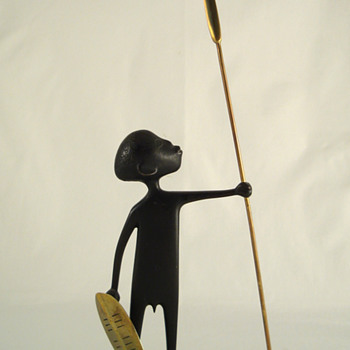 Rare Hagenauer Art Deco style African Boy with Shield - Art Deco