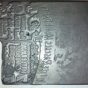 The 7 little rascals (our gang) advertising printing plate