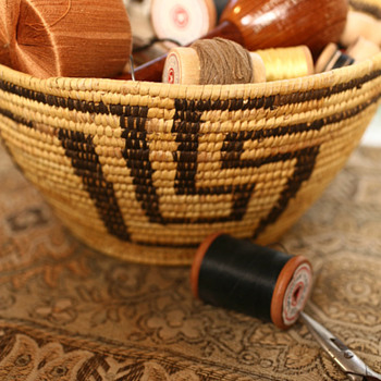 Grandmother's Indian Sewing Basket