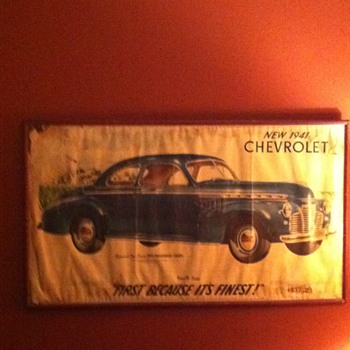 1941 Chevy showroom dealership signs