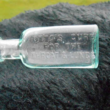 Old Aqua Medicine Bottle - Bottles