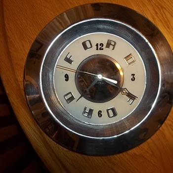50'S FORD HUBCAP CLOCK
