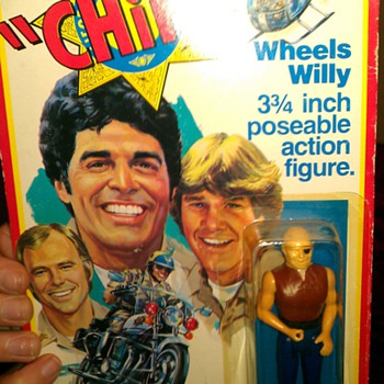 1977METRO-GOLDWYN-MAYER FILM CO MEGO CORP CHiPs Wheels Willy (3 & 3/4 inch poseable action figure)  manufactured by MEGO CORP. 