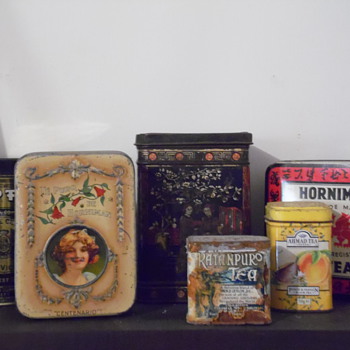 Mis cajas hasta la fecha (tea tins) - Advertising