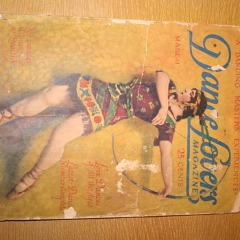 March 1924 Dance lovers Magazine with "Fokine" Cover - Paper