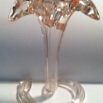 Pink Depression Glass Vase - Art Glass