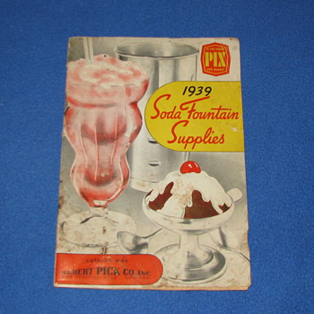 1939 SODA FOUNTAIN SUPPLIES CATALOG
