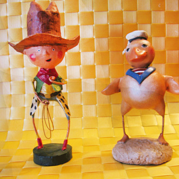 Vintage Folk Figurines - Folk Art