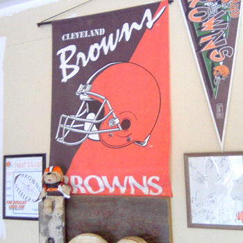 My Cleveland Browns Corner Deep In The Heart of Texas! - Football